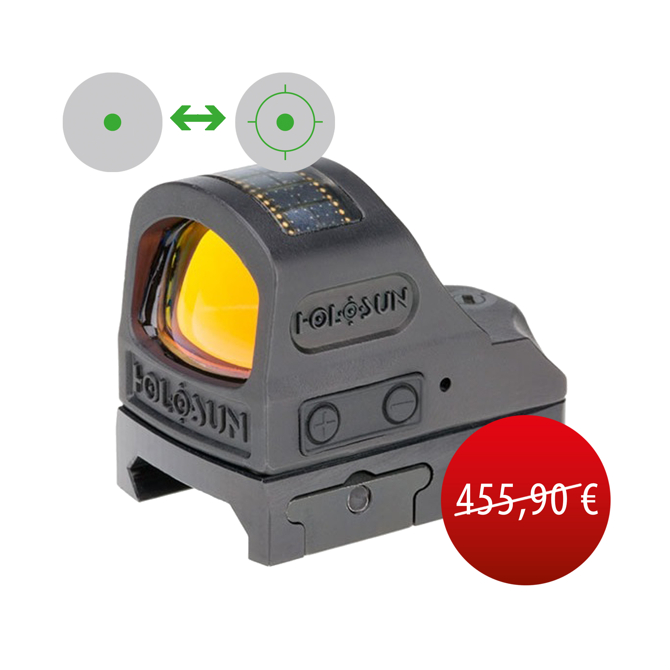 Holosun Dot Sight ELITE HE508T-GR-RENEWED