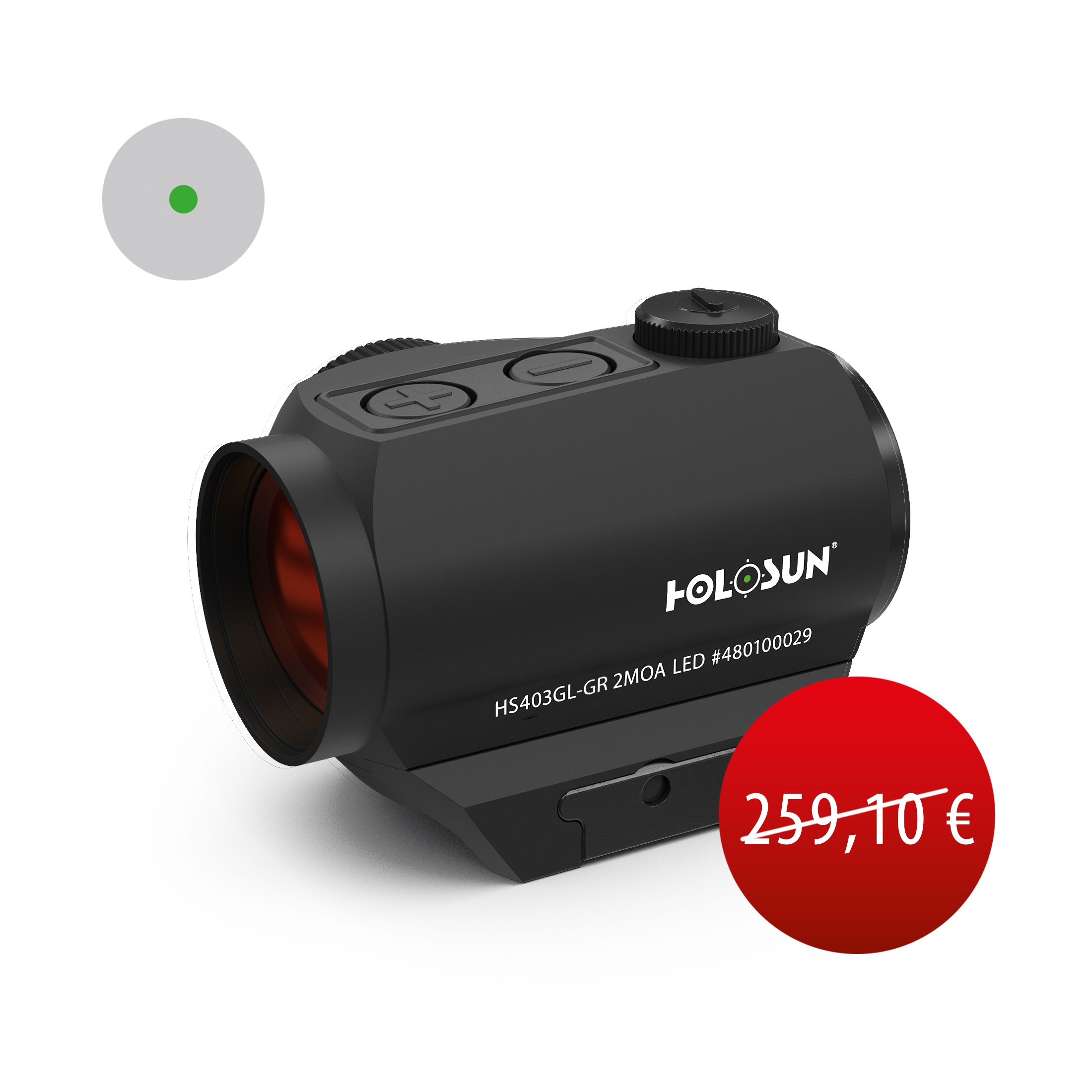 Holosun Dot Sight ELITE HE403GL-GR-RENEWED